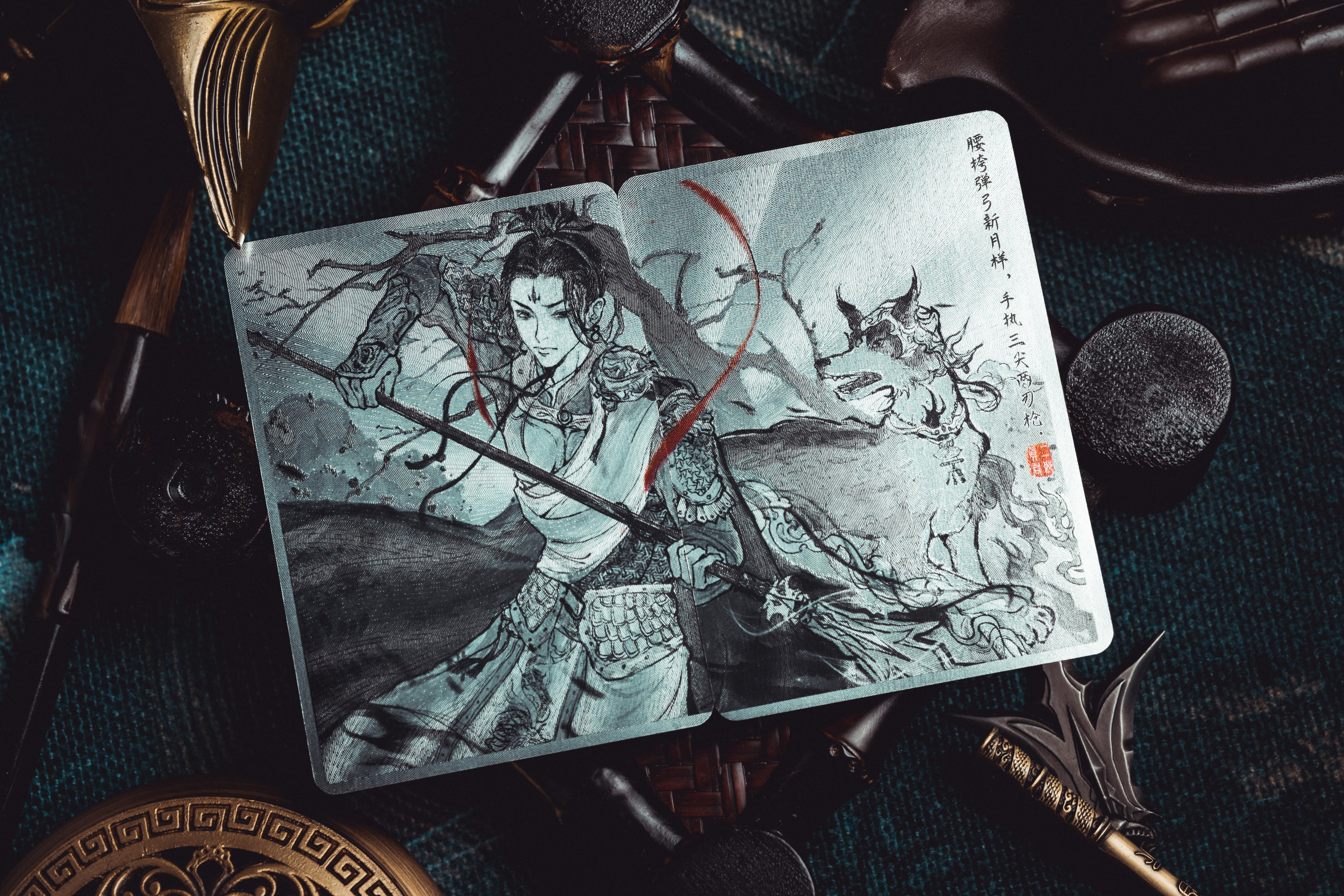 The Monkey King Ink Shining Acrylic Box (Pre-Order, Ships Dec-Jan) - Zealous Star Playing Cards