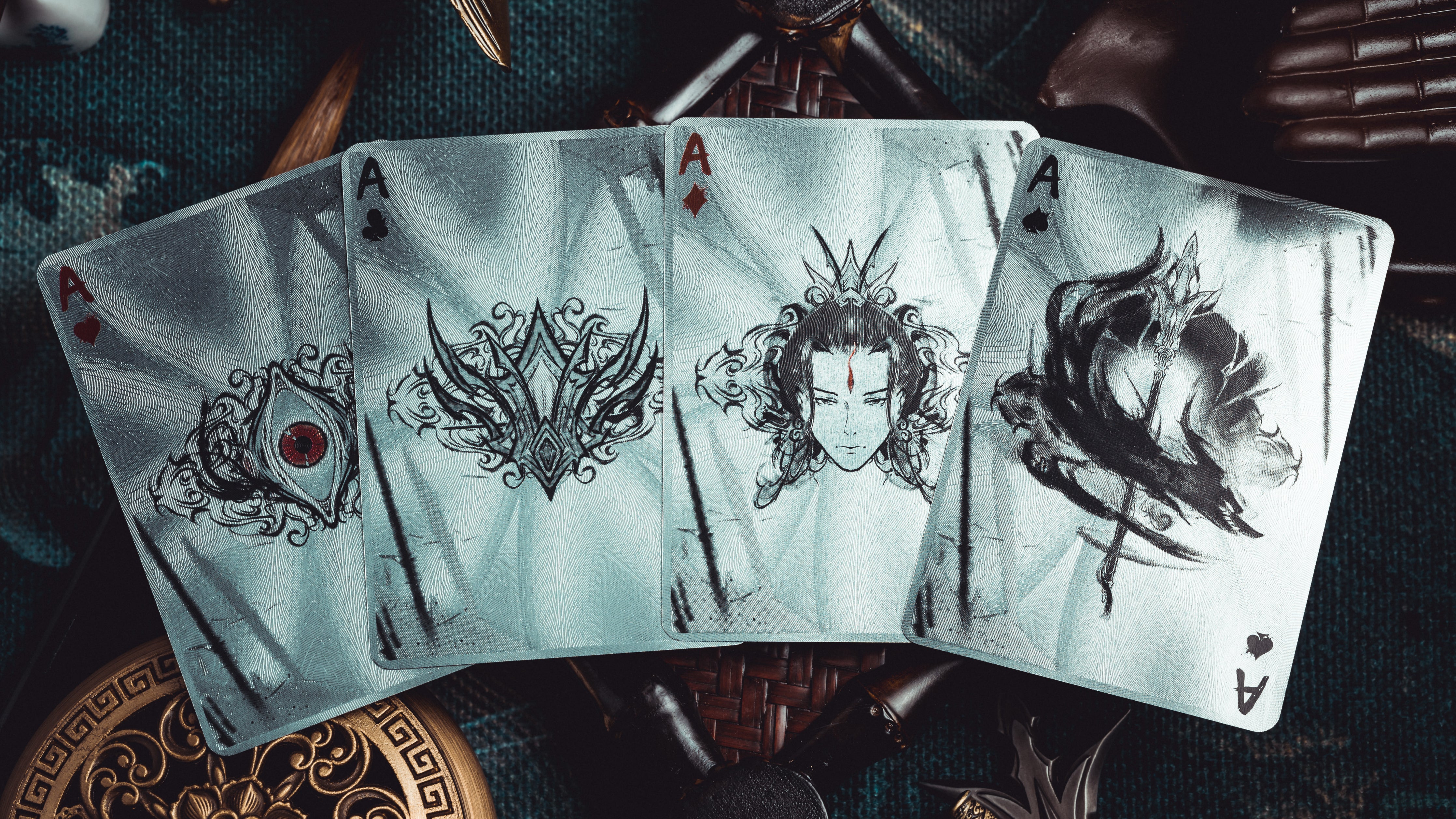 The Monkey King Ink Shining Acrylic Box (Pre-Order, Ships Dec-Jan) - Zealous Star Playing Cards